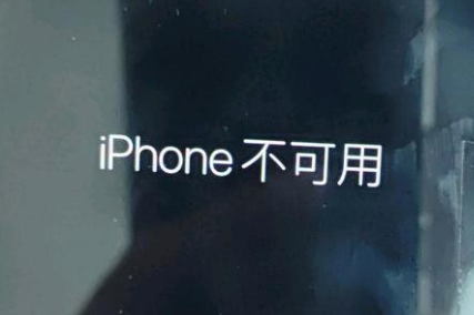 海沧苹果服务网点分享锁屏界面显示“iPhone 不可用”如何解决 